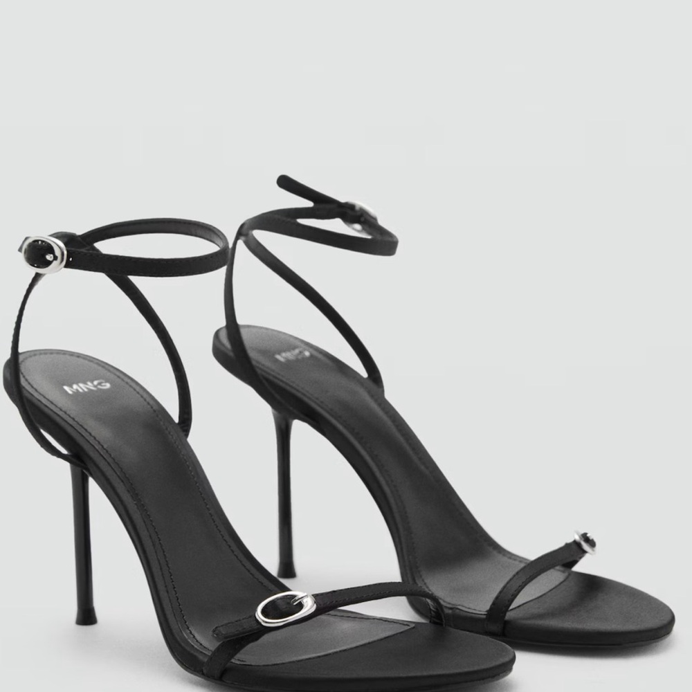 NEW Mango Elegant Black Stiletto Heels